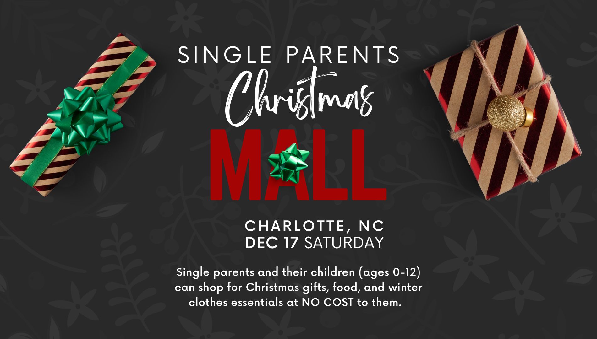 Single Parents Christmas Mall 2022 Charlotte North Carolina The Restoration Place Church